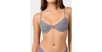 WeWoreWhat Women's Full Coverage Underwire Bikini Top