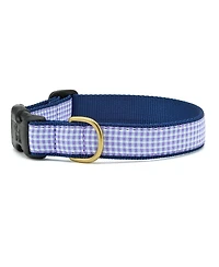 Up Country Purple Gingham Dog Collar
