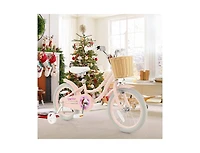 Akiudex 16 Inch Kids Bike with Basket Adjustable Seat Training Wheels and Dual Brake System