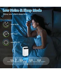 gaomon 14,000 Btu Portable Air Conditioner - Quiet 3-in-1 Ac, 3 Cooling Speeds, Auto Swing, Remote Control, Installation Kits, 24-Hour Timer
