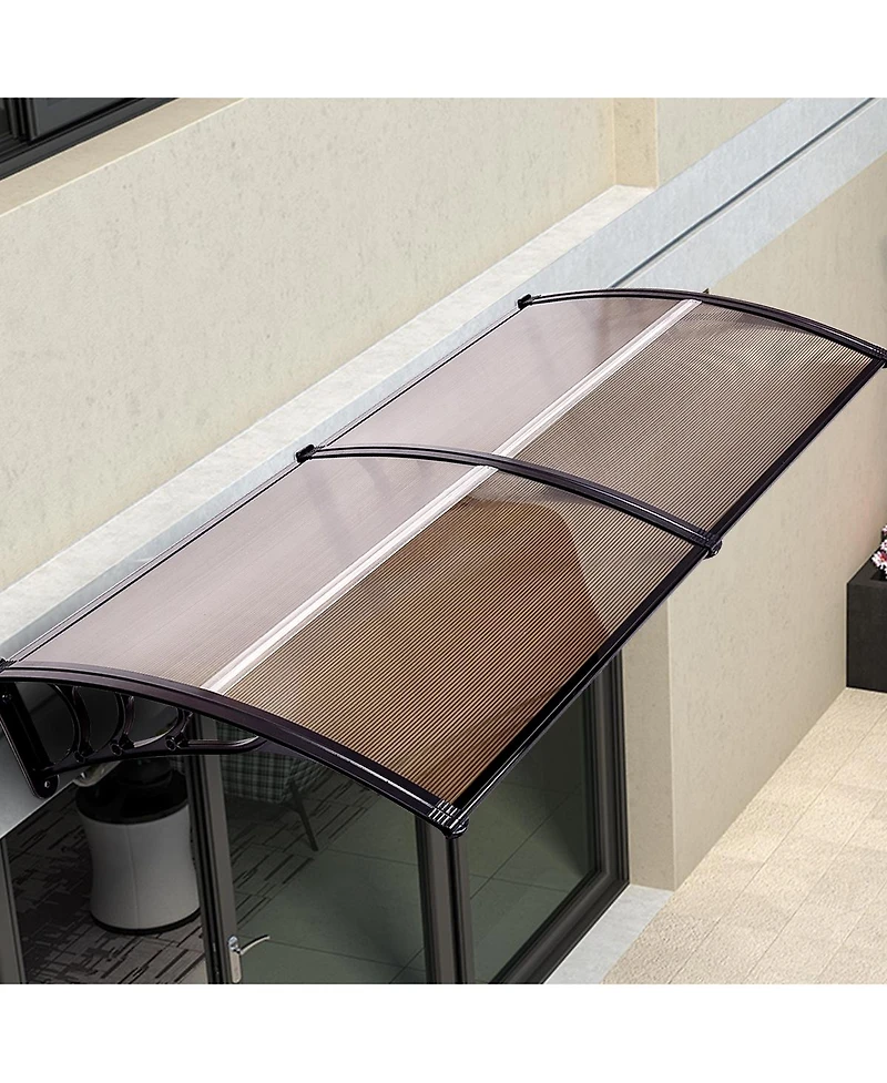 Costway 40''x 40'' Window Awning Door Canopy Outdoor Front Door