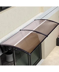Costway 40''x 40'' Window Awning Door Canopy Outdoor Front Door