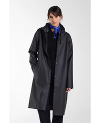 Stutterheim Women's Stockholm Hooded Long Raincoat