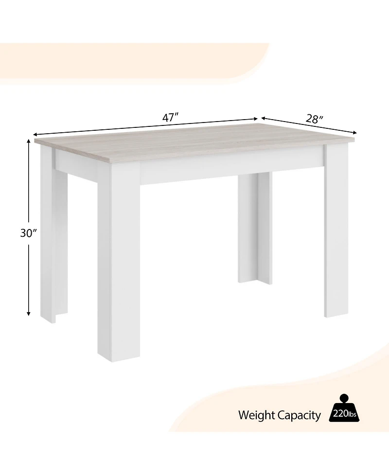 Volenca 47 Inches Dining Table for Kitchen and Dining Room