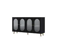 Casainc Freestanding Storage Accent Cabinet with Acrylic Doors