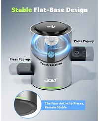 Acer 3-in-1 Charging Station for Apple Devices - Qi2 15W Wireless Charger for iPhone, Apple Watch, and AirPods
