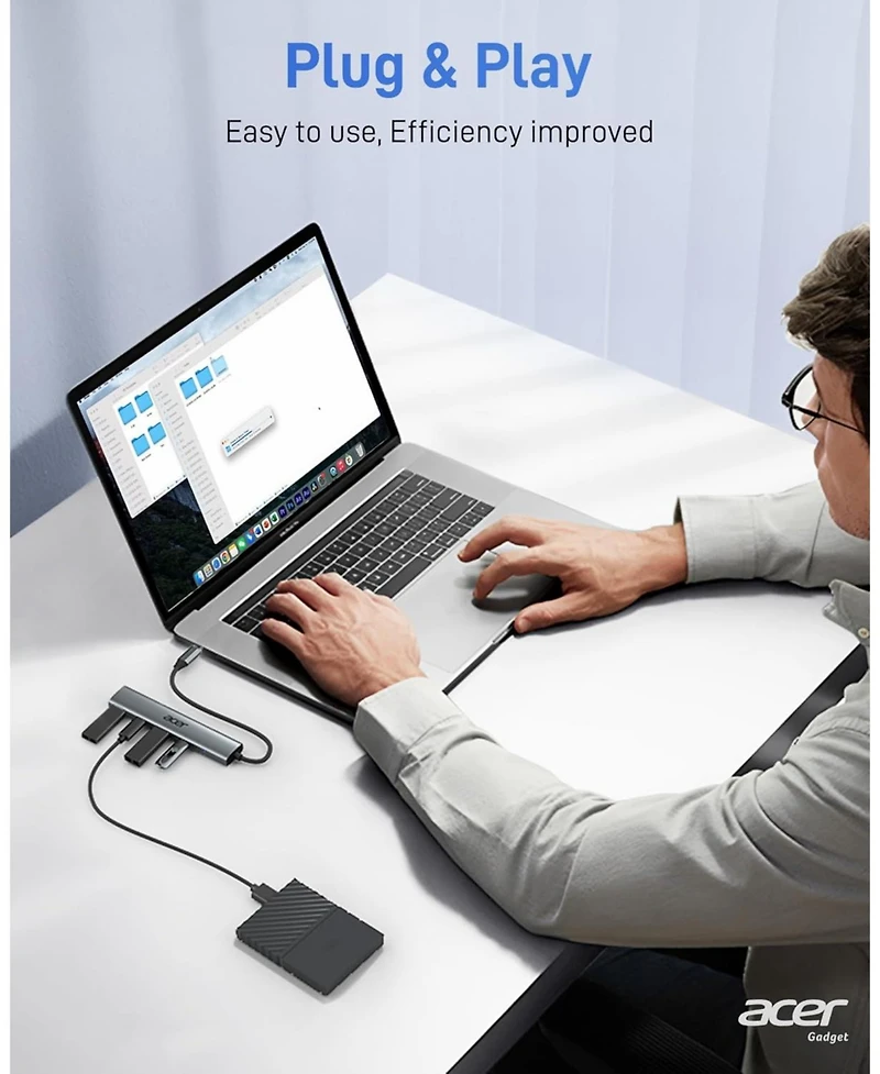 Acer Usb-c Hub, 10Gbps Type-c Splitter with 4 Usb-c 3.2 Ports