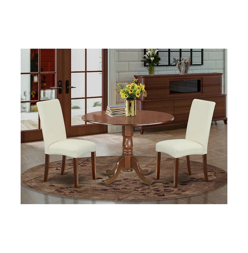 East West Furniture Dining Room Set Mahogany