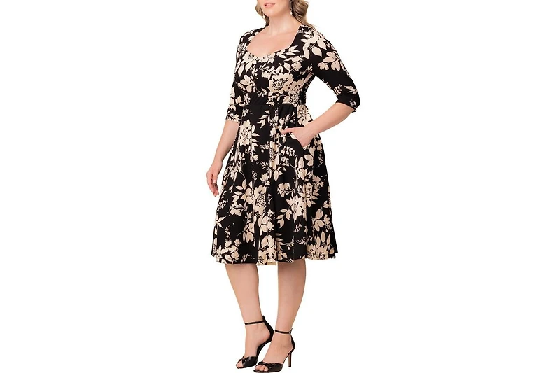 Kiyonna Plus Royal Sweetheart Cocktail Dress