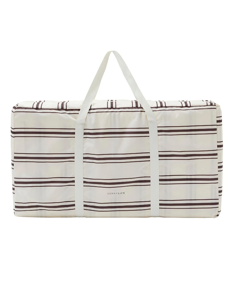 Sunnylife The Lounger Chair: Charcoal Stripe