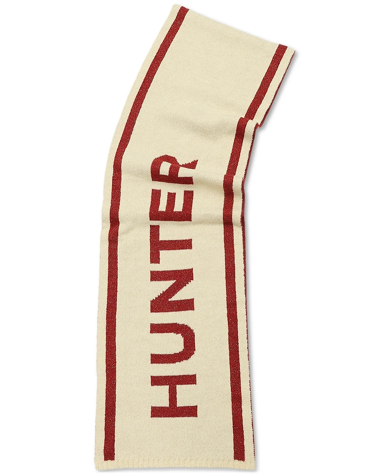 Hunter Metallic Rib Logo Scarf
