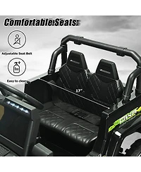 Akiudex 12V Kids Ride-On Car with Remote Control and Led Lights