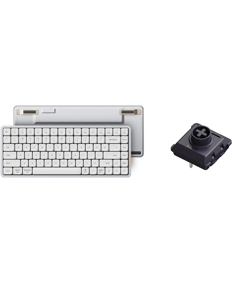 Lofree Flow84 Low Profile Mechanical Keyboard – 75% Rechargeable Wireless Keyboard, Bluetooth & Wired Connection