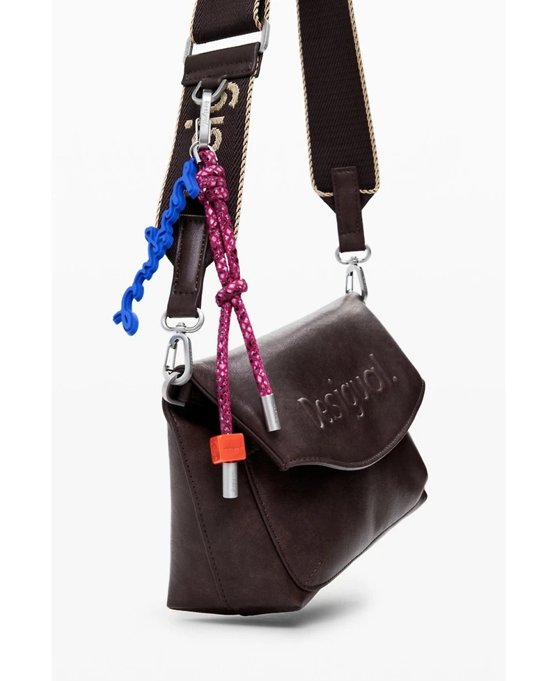 Desigual Women's Medium faux suede bag with 3D logo