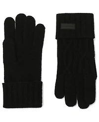 Hunter Cuffed Cable-Knit Gloves