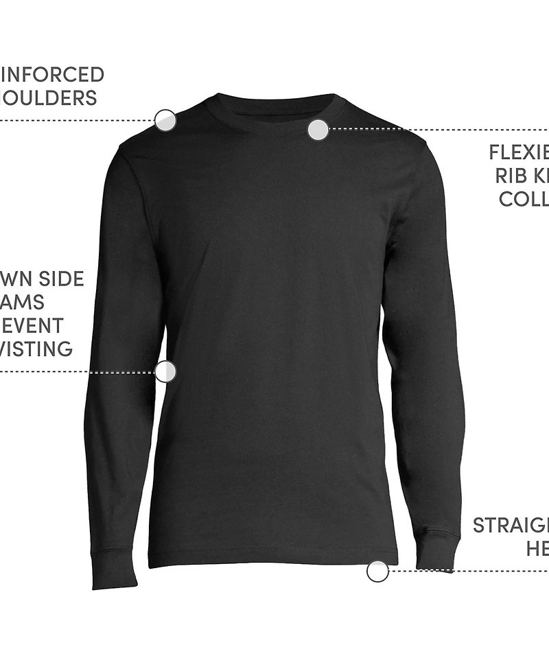 Lands' End Men's Long Sleeve Essential T-shirt