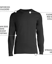 Lands' End Men's Long Sleeve Essential T-shirt