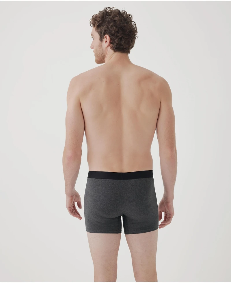 Pact Men's Organic Cotton Everyday Boxer Brief 4-Pack