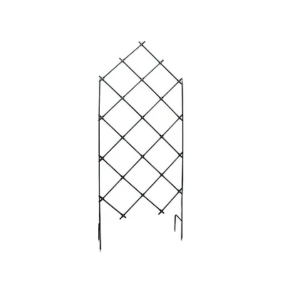 Slickblue Outdoor Wrought Iron Lattice Garden Trellis for Climbing Plants and Vines