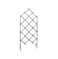 Slickblue Outdoor Wrought Iron Lattice Garden Trellis for Climbing Plants and Vines