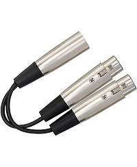 Hosa Technology Hosa Yxf-101.5 Dual XLR3F to XLR3M Y Cable, 18 Inch