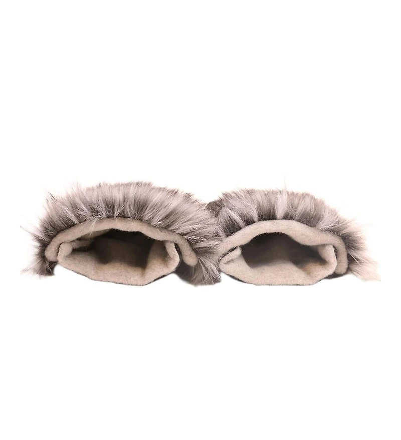 Cover Baby Adult Premium Handmuff Gloves With Gray Wool in Black