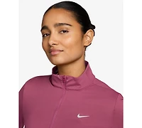 Nike Women's Swift Dri-fit Uv 1/4-Zip Running Top