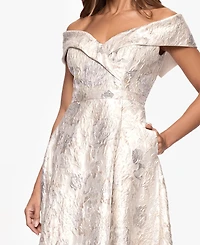 Xscape Women's Short Sleeve Maxi Dress