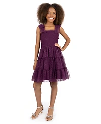 Speechless Big Girls Knee Length Smocking Bodice Dress