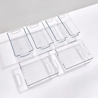 iDesign Plastic Stackable Pantry Bins with Handles, 6 Pack, Clear, Made in Usa