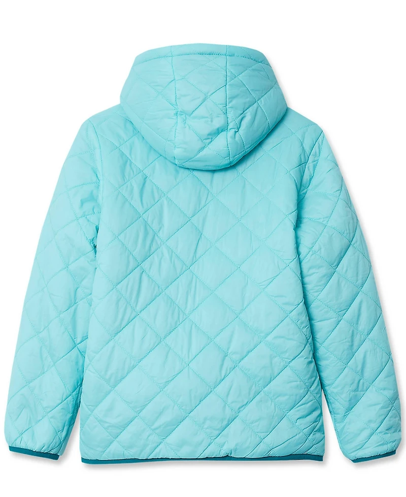 Lands' End Girls FeatherFree Reversible High Pile Insulated Jacket