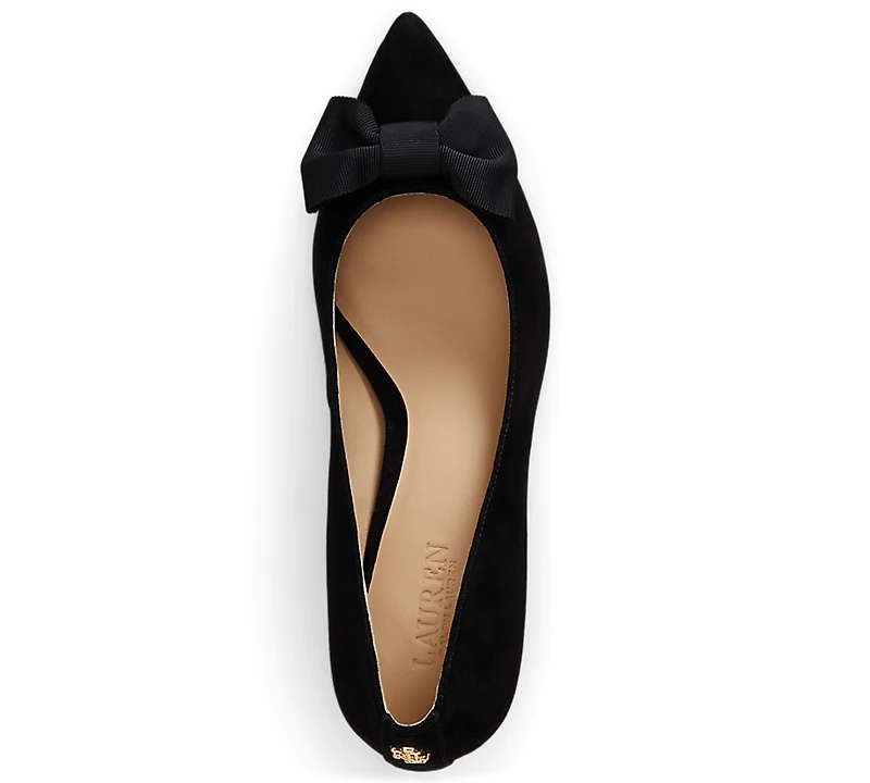 Lauren Ralph Women's Adrienne Suede Bow Pump