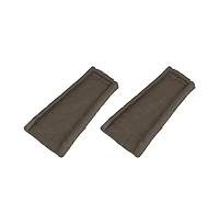 Suncast Outdoor Decorative Rain Gutter Downspout Splash Block, Java (2 Pack)