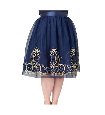 Unique Vintage Plus Brilliance Swing Skirt