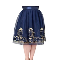 Unique Vintage Plus Brilliance Swing Skirt