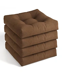 Gymax Set of 21'' x Chair Seat Cushion Pads Patio