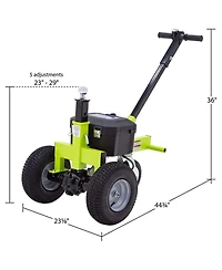 Tow Tuff Tmd-35ETD8 Adjustable 3500 Lbs Capacity Electric Trailer Dolly, Green