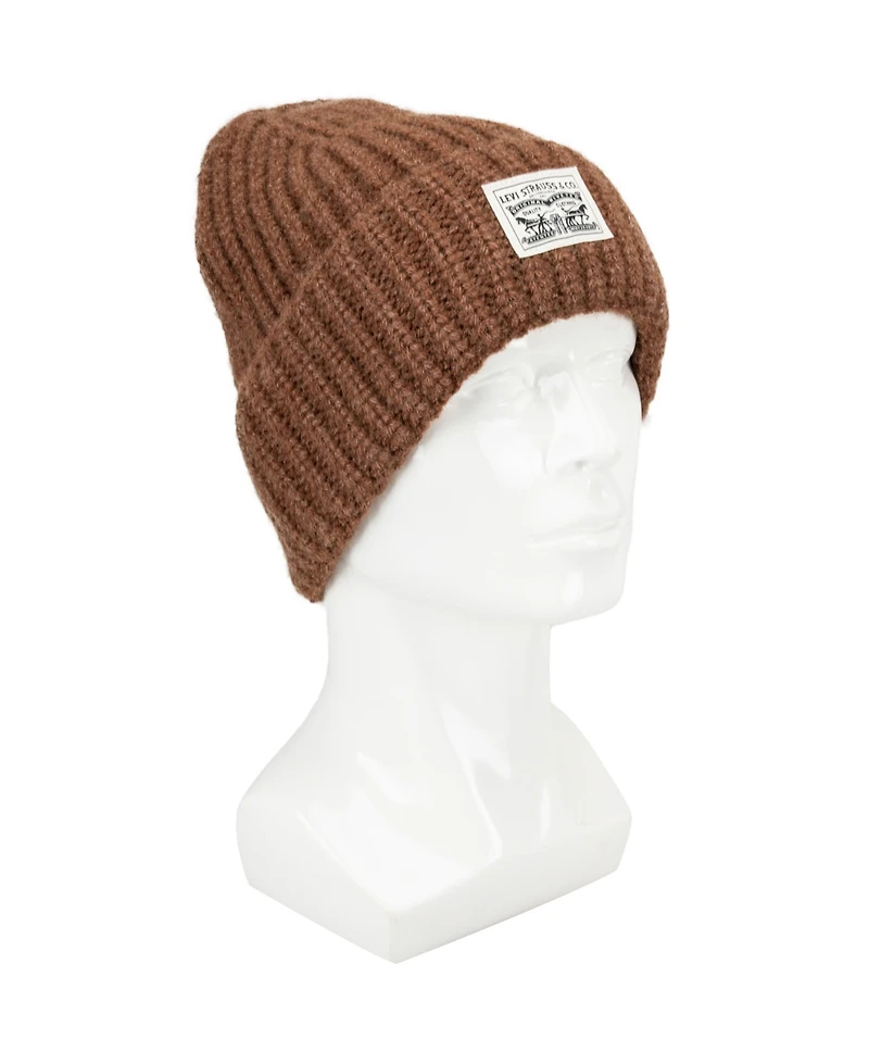 Levi's Men's Heathered Rib Knit Fashion Beanie