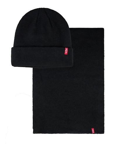 Levi's Men's 2-Piece Matching Beanie and Scarf Set