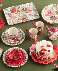 Certified International Winter Blooms Rectangular Platter