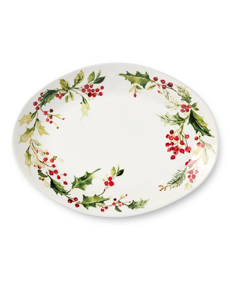 Certified International Holly Vines Oval Platter