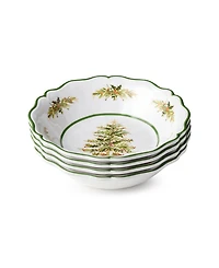 Certified International Holly Tree Melamine All-Purpose Bowls, Set of 4