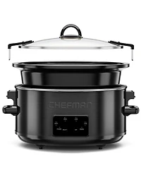 Chefman Easy-Set 6 Quart Digital Slow Cooker with Locking Lid