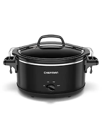 Chefman Easy-Set 6 Quart Digital Slow Cooker with Locking Lid