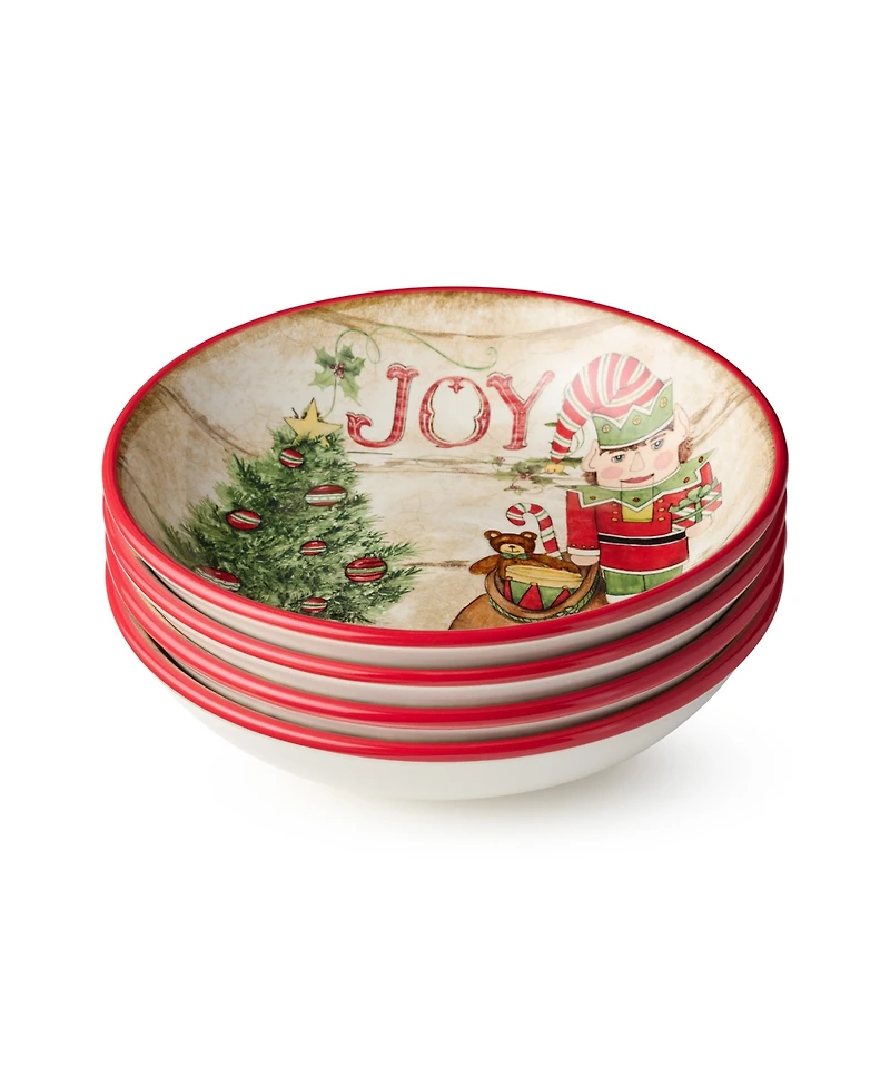 Certified International Nutcracker Parade Soup Bowls, Set of 4