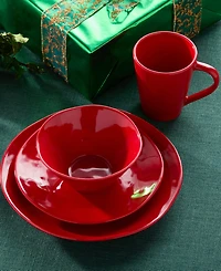 Certified International Berry Red Christmas 16-Pc. Dinnerware Set, Service for 4