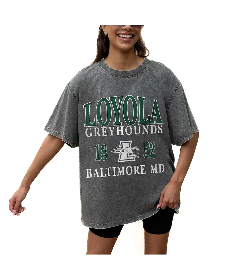 Gameday Couture Women's Grey Loyola Greyhounds Oversized Snow Wash T-Shirt