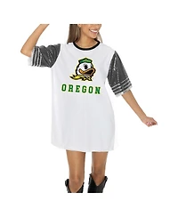 Gameday Couture Women's White Oregon Ducks Full Sequin Jersey Dress