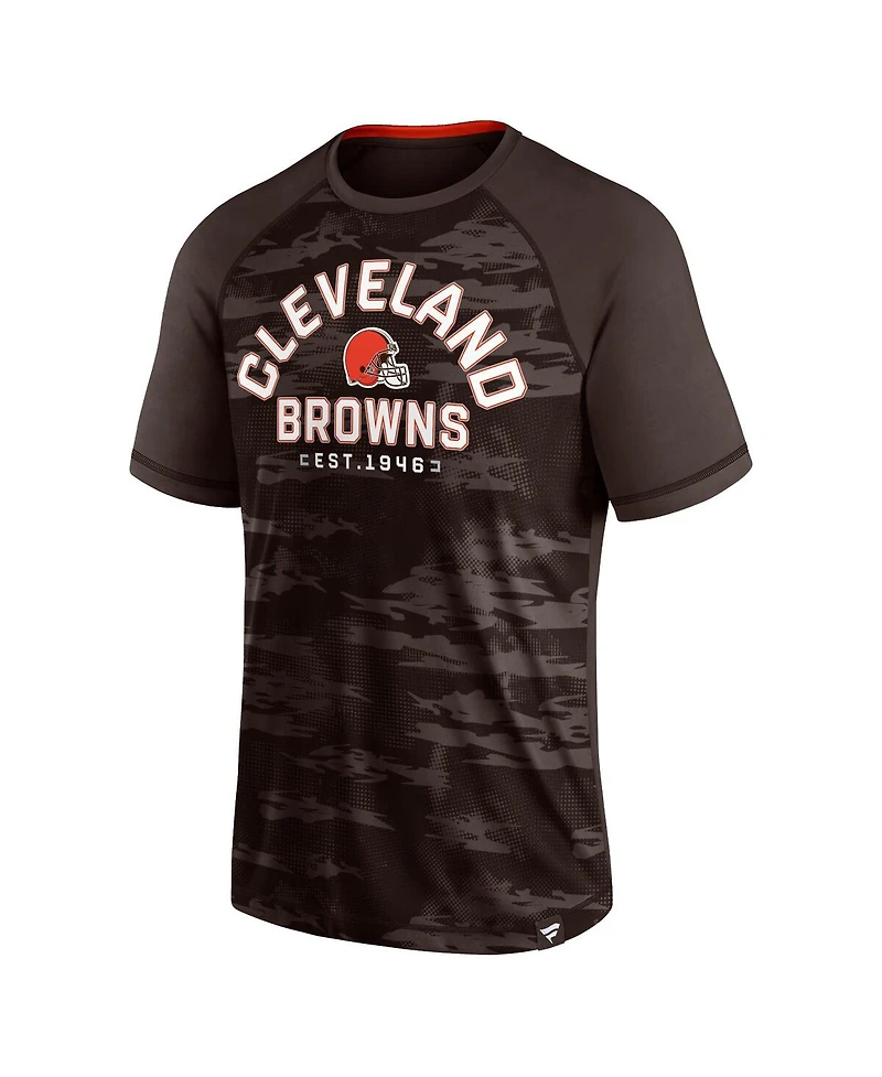 Fanatics Men's Brown Cleveland Browns Hail Mary Raglan T-Shirt