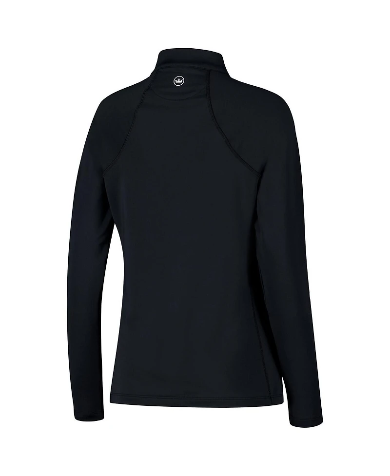 Peter Millar Women's Black Presidents Cup International Team Raglan Perth Quarter-Zip Sweatshirt